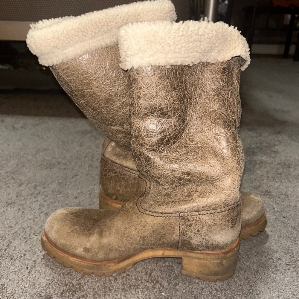 Vintage Suede Prada Boots